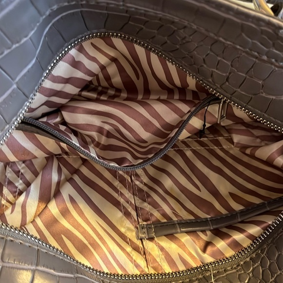 BUNDLE WITH A WALLET AND SAVE - Guess Grey Canvas Purse - Picture 7 of 12